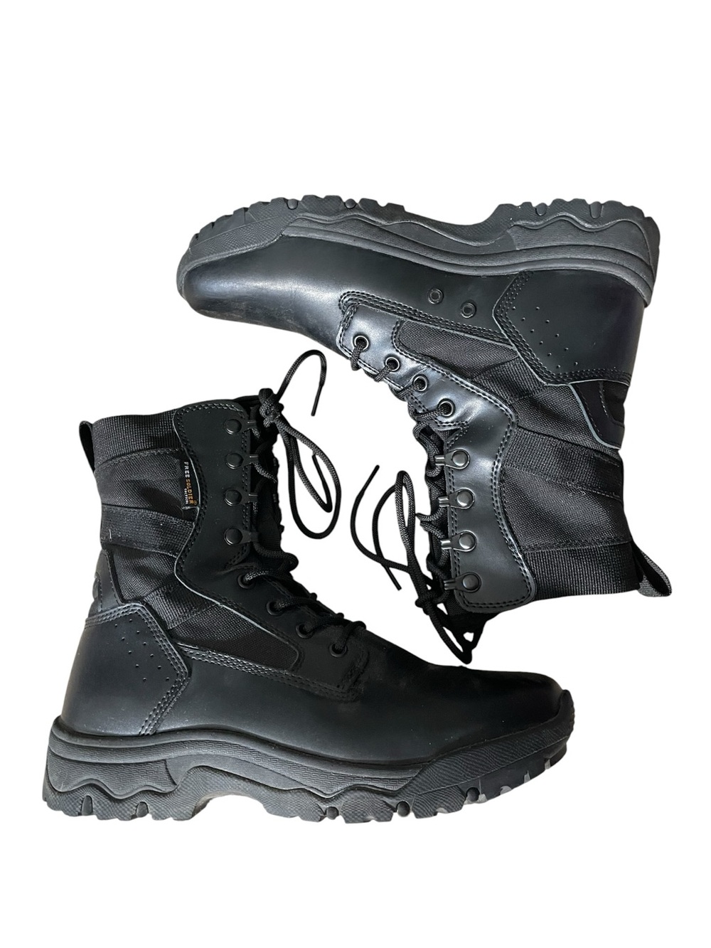 C38- HOPPER 8" Men’s Military Tactical Leather Boots Tactical Lace-Up Boots